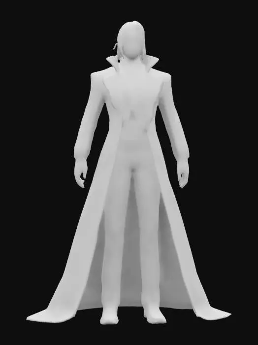 3D model for Nosferatu Alucard, Full Body, Ultra Realistic, Highly Detailed