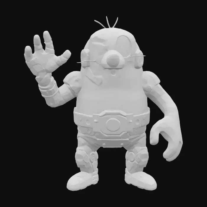 3D model for [Czech] Krtek Elektrićny Mordulec #AroundTheWorld#