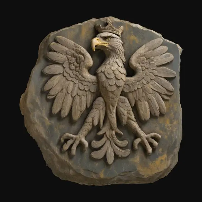 3D model for [Warsaw] Eagle Emblem made of Polon, #AroundTheWorld#