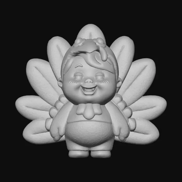 3D model for Louie from life with louie in turkey costume