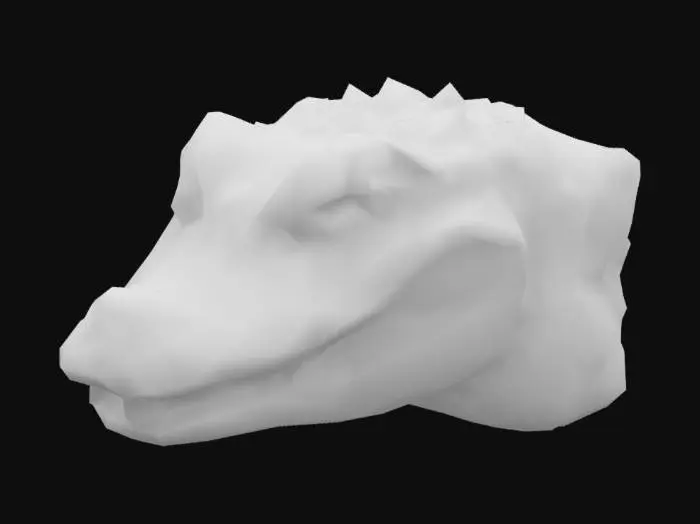 3D model for Crocodile Portrait