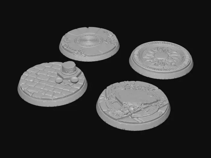 3D model for Four Ancient Pedestals