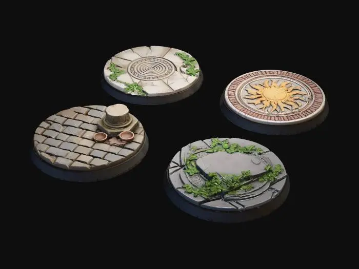 3D model for Four Ancient Pedestals