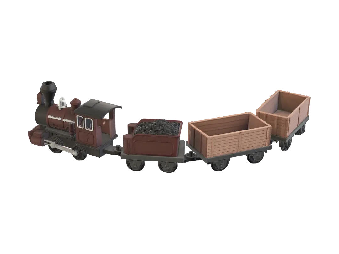 Toy Train (#FinallyMine) - Track 3D model, vytvořený pomocí AI