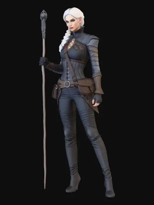 3D model for Mage Mistress