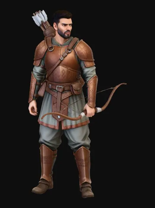 3D model for Archer Warrior