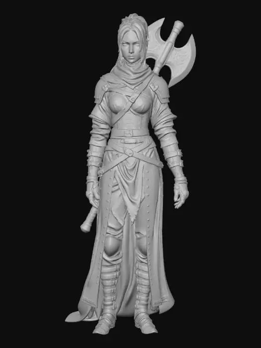 3D model for Warrior of Valor