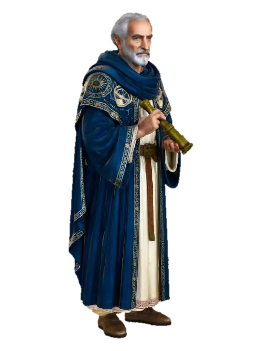 Scholar - Professor 3D model, vytvořený pomocí AI