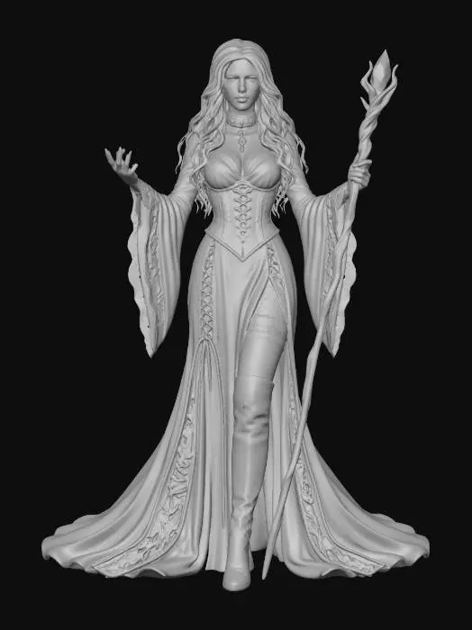 3D model for Enchanted Sorceress