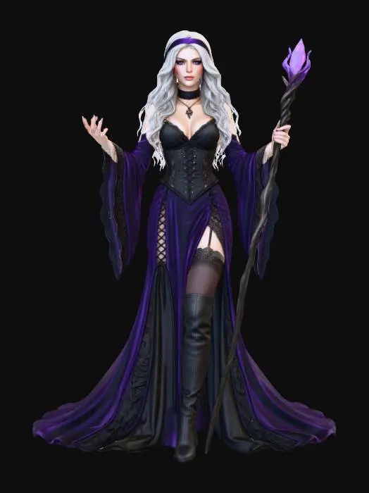 3D model for Enchanted Sorceress