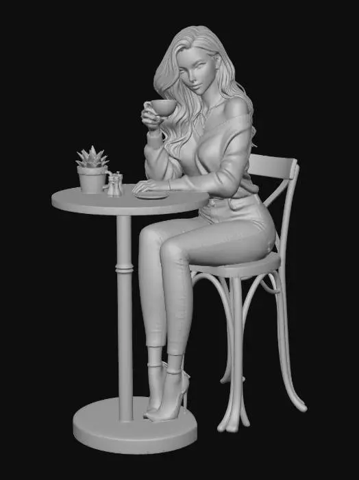 3D model for Cafe Serenity