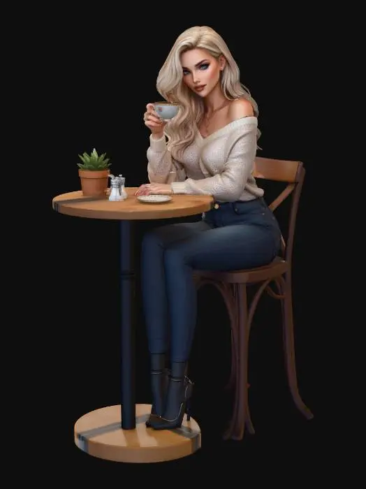 3D model for Cafe Serenity