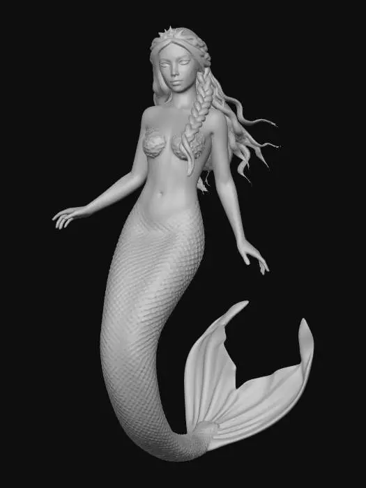 3D model for Koi Mermaid Majesty