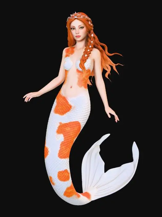 3D model for Koi Mermaid Majesty
