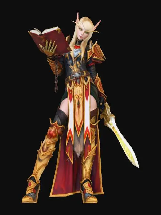 3D model for Elven Paladina