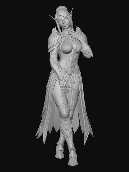 3D model for Elven Paladina