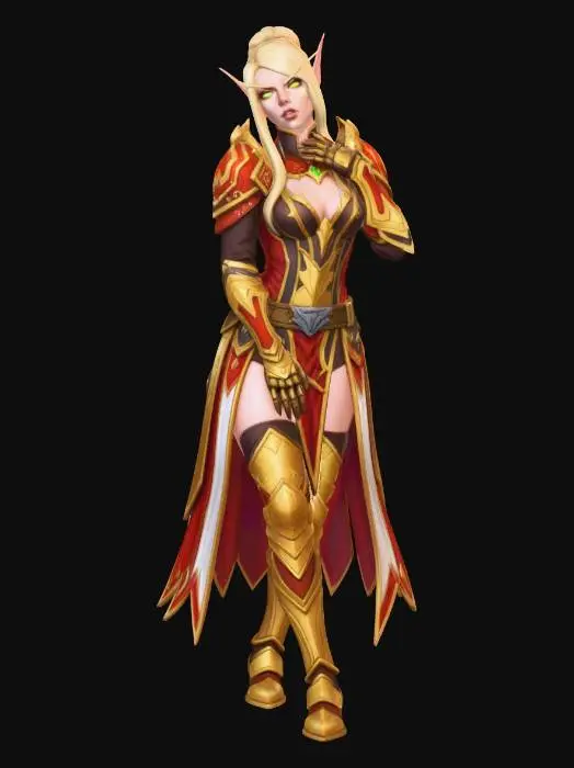 3D model for Elven Paladina