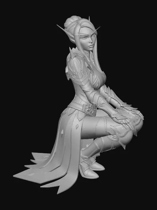 3D model for Elven Paladina