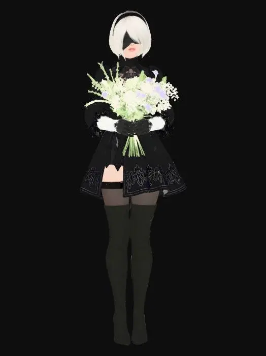 3D model for Midnight Bouquet