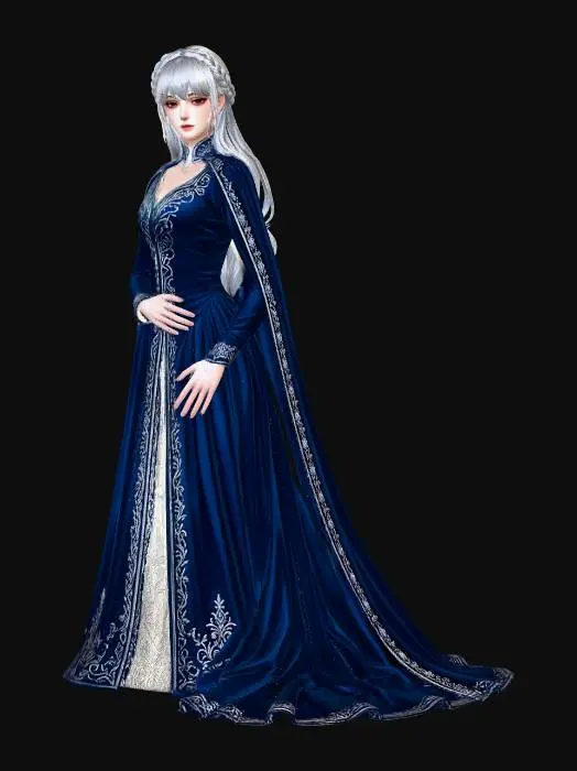 3D model for Empress in Midnight Blue