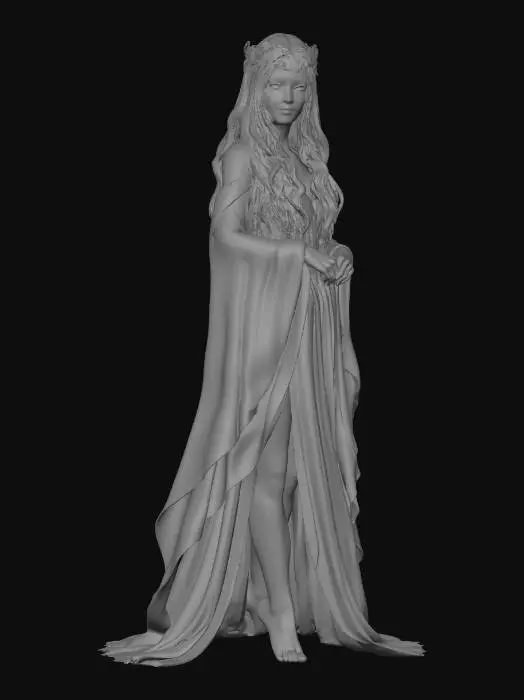 3D model for Forest Queen in Ivory Veil