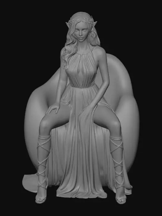 3D model for Elven Dawn in Gold