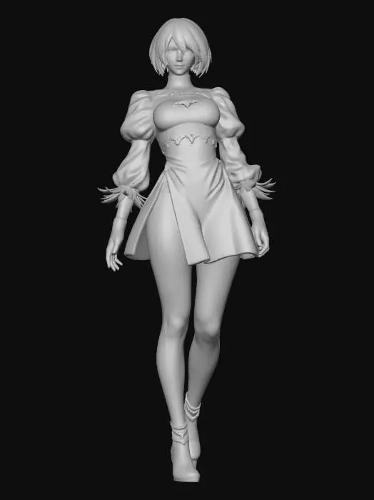 3D model for Crimson Neon Empress