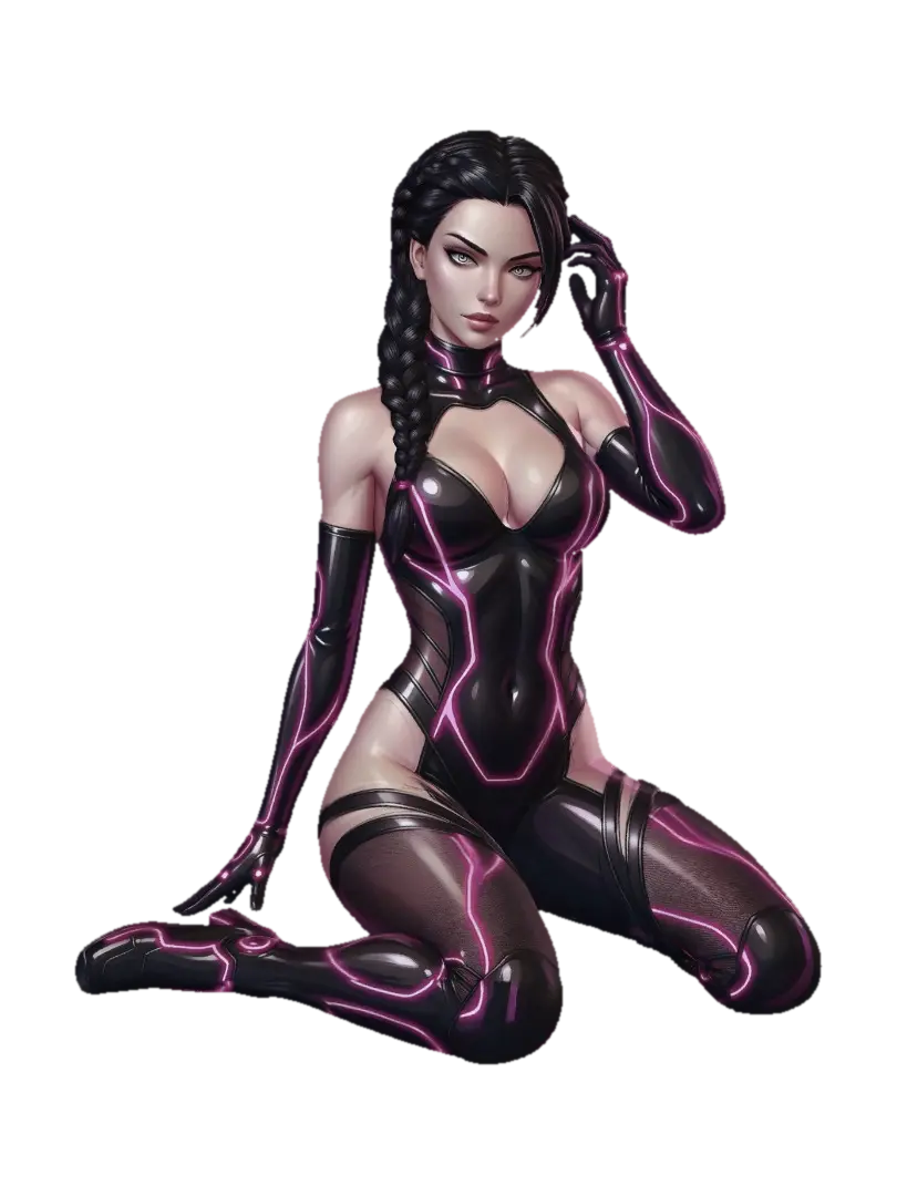 Modelo 3D de Sadee #1 - Synthetic Reincarnation - Anime, gerado por IA