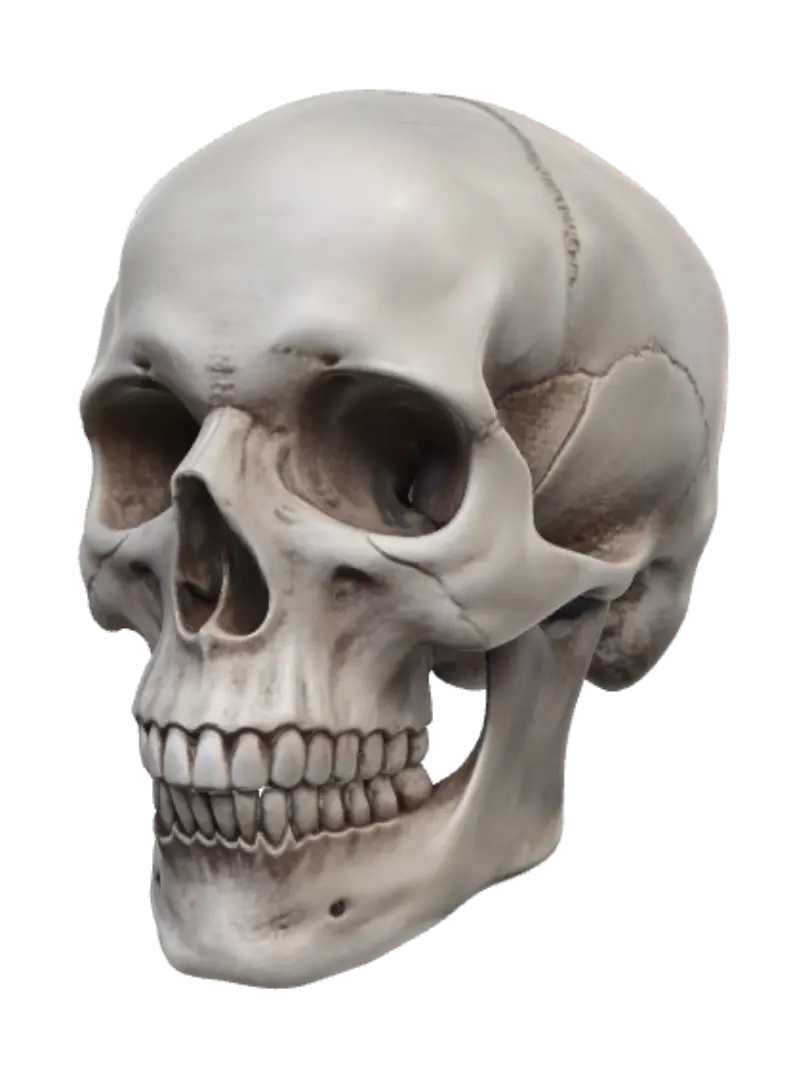 Human Skull - Art 的 AI 生成 3D 模型