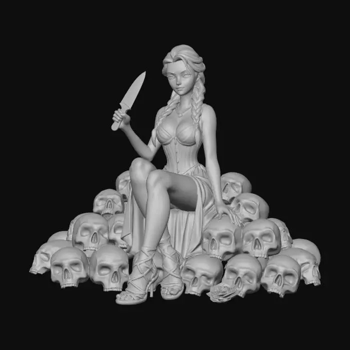 3D model for Skull Queen