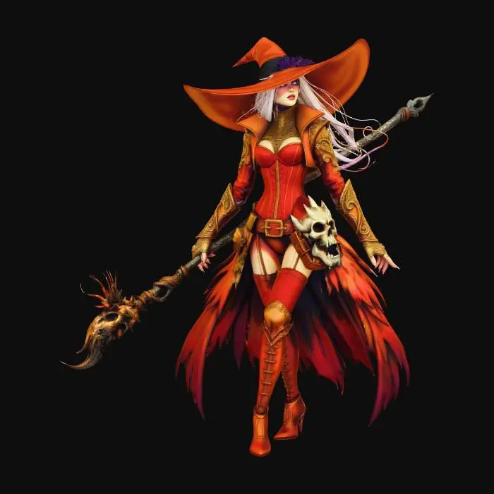 3D model for Red Witch