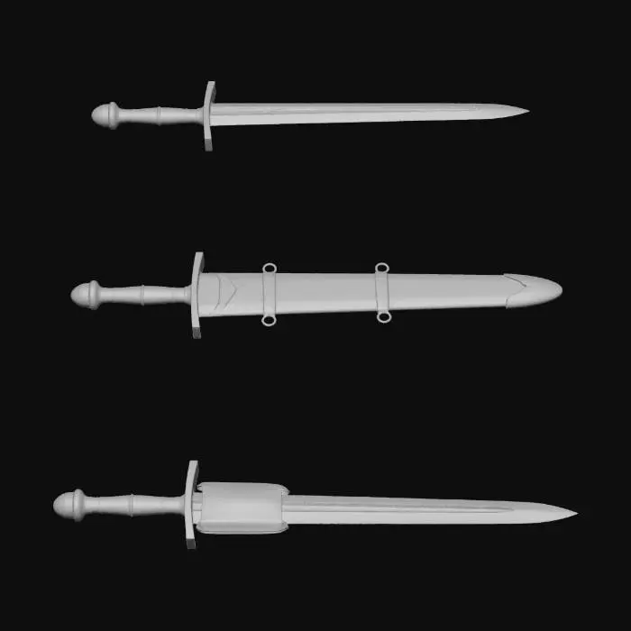 3D model for Early Longsword