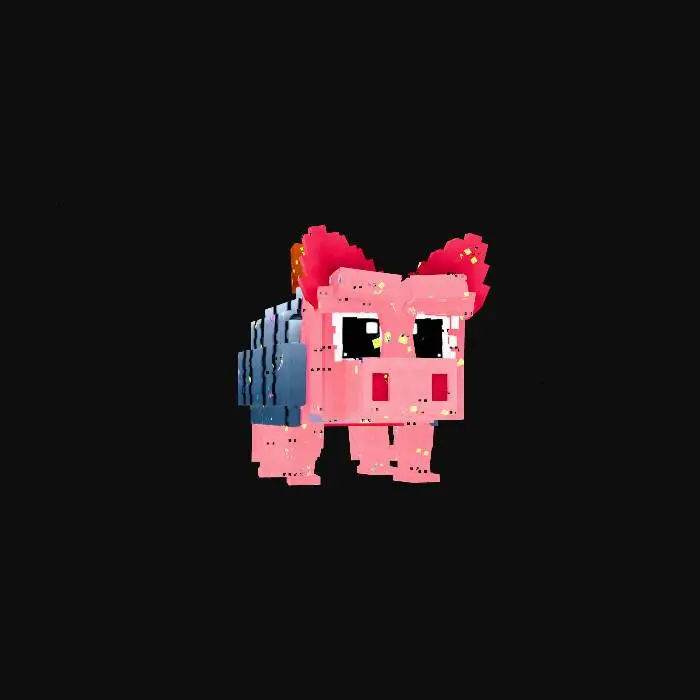 3D model for Blocky Pig