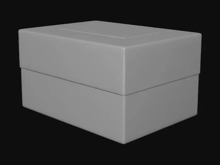3D model for Blue Square Box