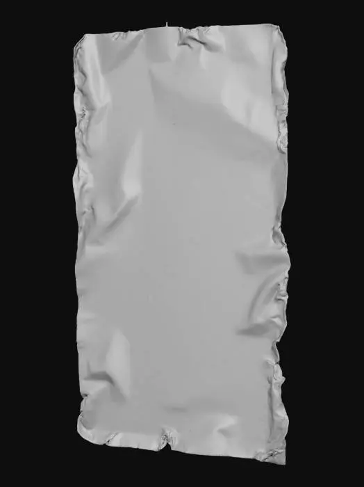 3D model for một tờ giấy cũ ố vàng nhàu nát