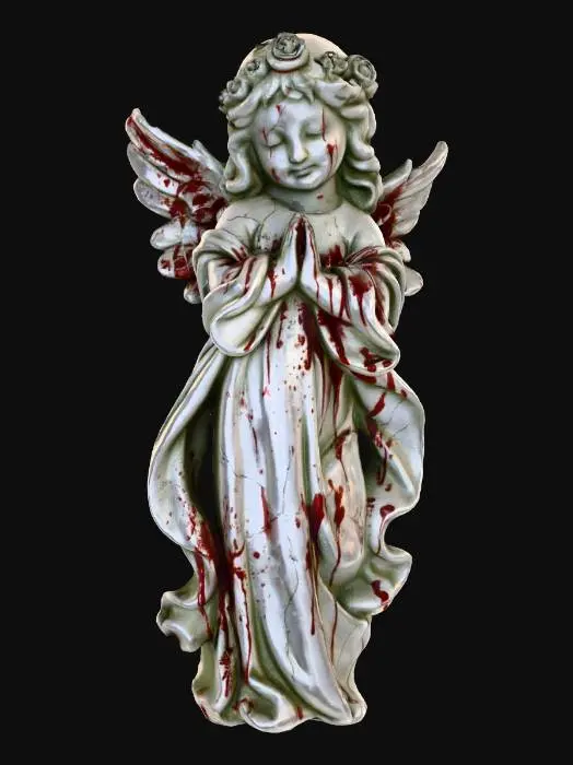 3D model for có máu dính trên tượng