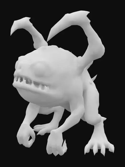 3D model for Horned Bog Creature