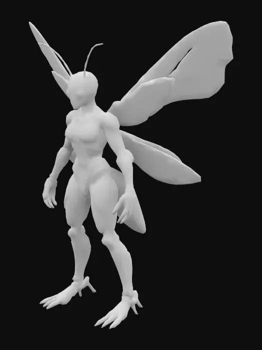 3D model for Cybernetic Wasp Avenger