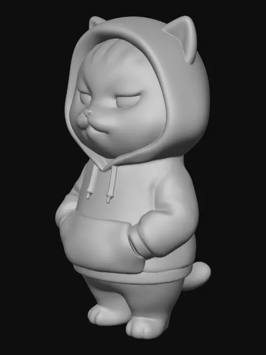 3D model for Hoodie Kitty
