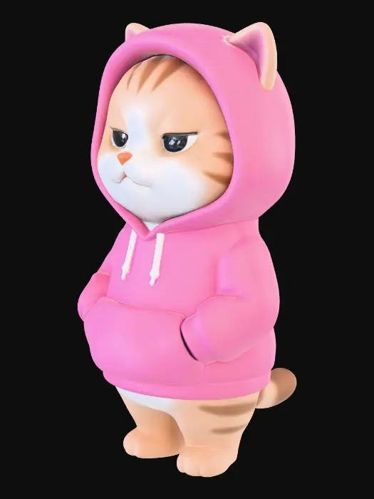 3D model for Hoodie Kitty