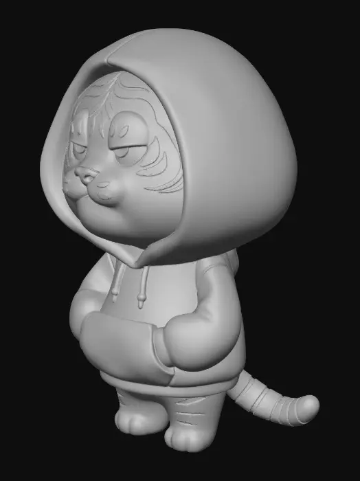 3D model for Hooded Tiger Serenity