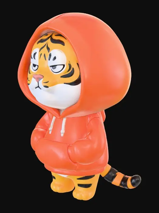 3D model for Hooded Tiger Serenity