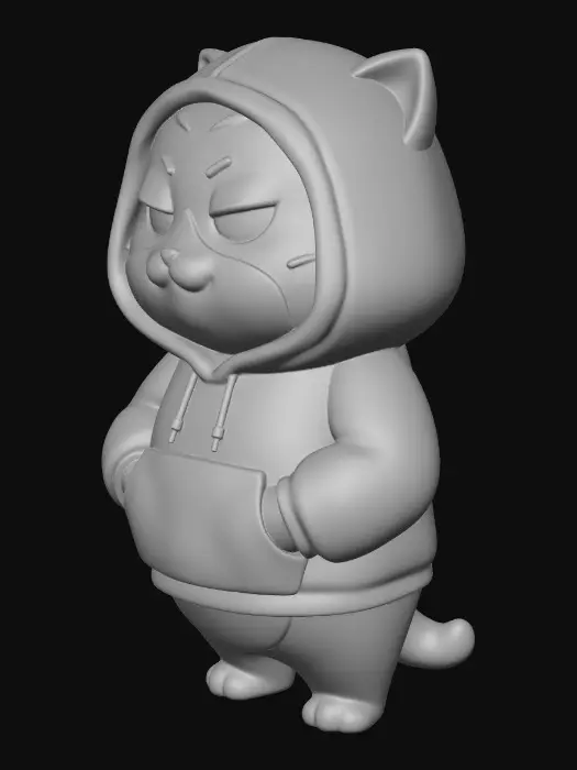 3D model for Hoodie Cat