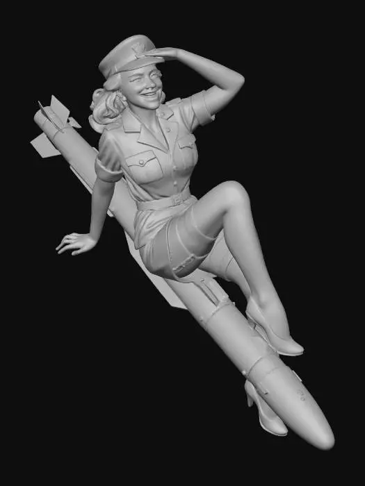 3D model for airborne girl