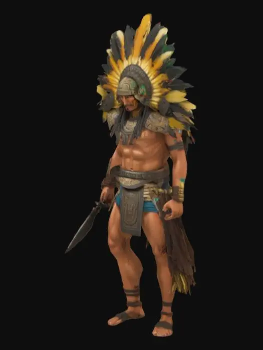 3D model for GOD Azteca's Warrior, Strong