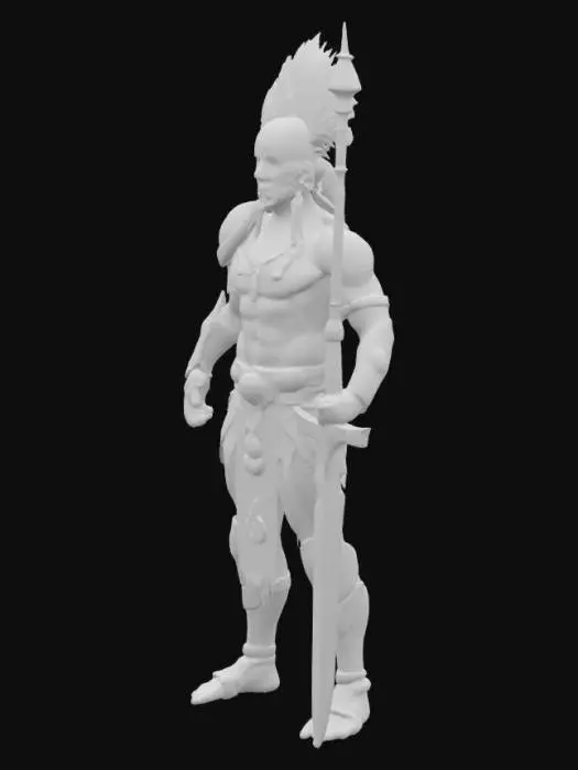 3D model for GOD Azteca's Warrior, Strong