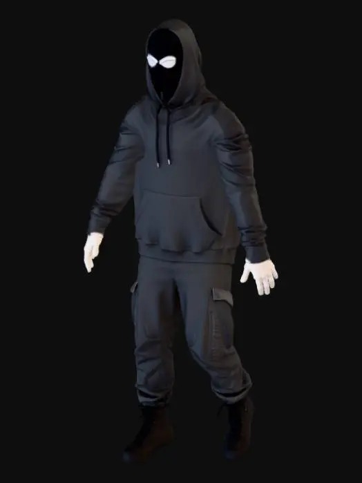 3D model for Hidden Identity in Black