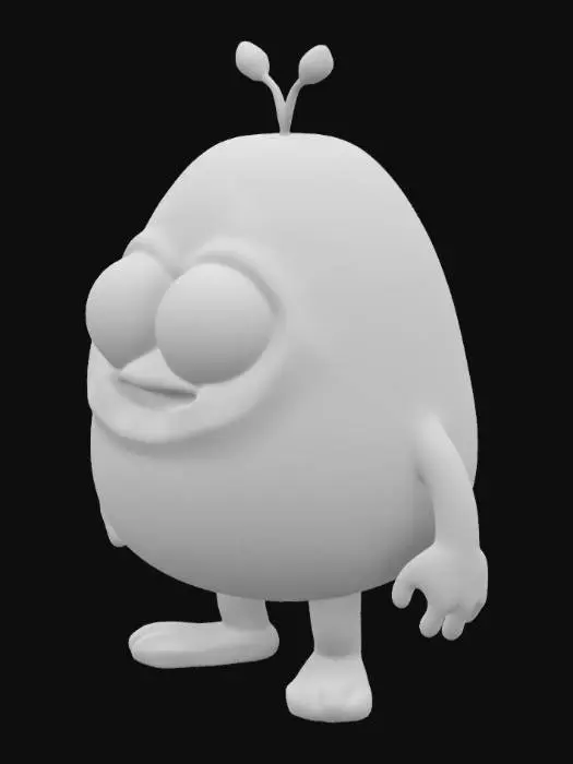 3D model for ultra realistic, ultra detailed, all textures are well lit and bright, ultra cartoon colors, an anthropomorphic Watermelon, has big protruding eyes, two arms and two legs, stands on two legs