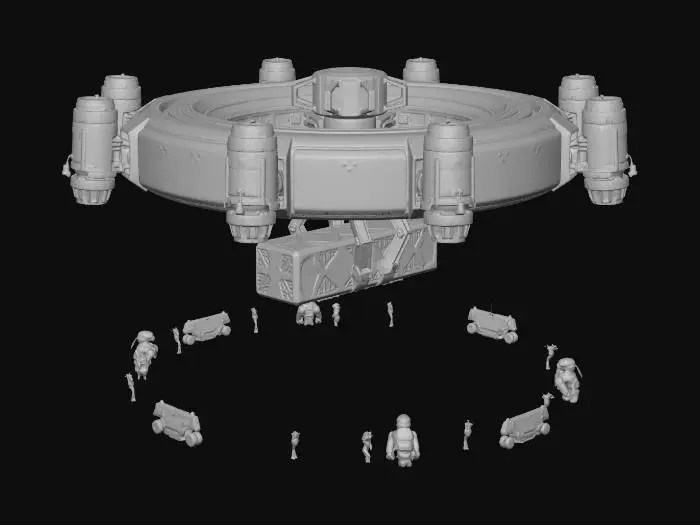 3D model for DropShip Landing