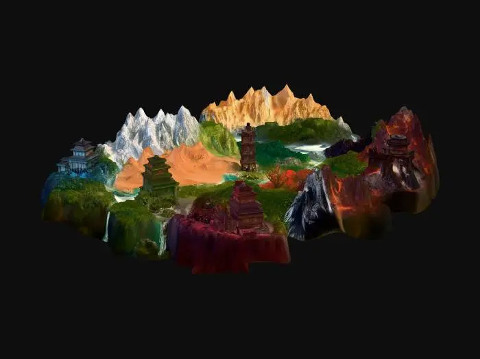 3D model for METIN 2 MAP